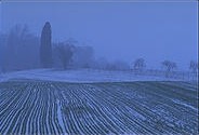 Icy Field in Massachusetts, USA, courtesy of Philip Greenspun.