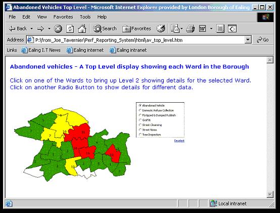 BI + Performance Reports - Step 1 - Sample Traffic Light Map