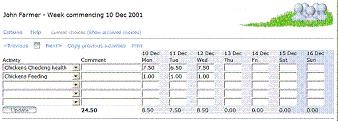 Farm Timesheet