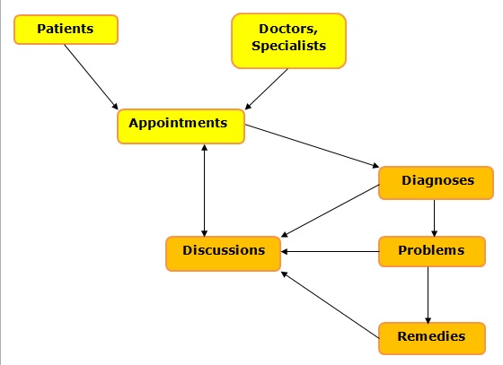 The Conceptual Data Model for Hospital Visits