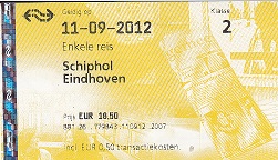 Ticket from Dutch Railways