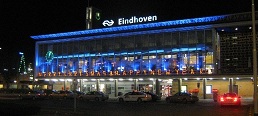 Eindhoven Station at night, Holland