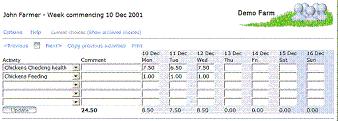 Sample Timesheet