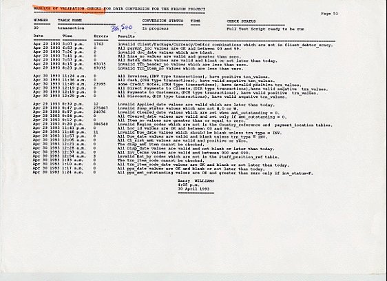 Template for Data Quality Checks